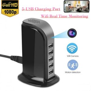 1080p wifi USB 充電插座針孔拍攝錄影器